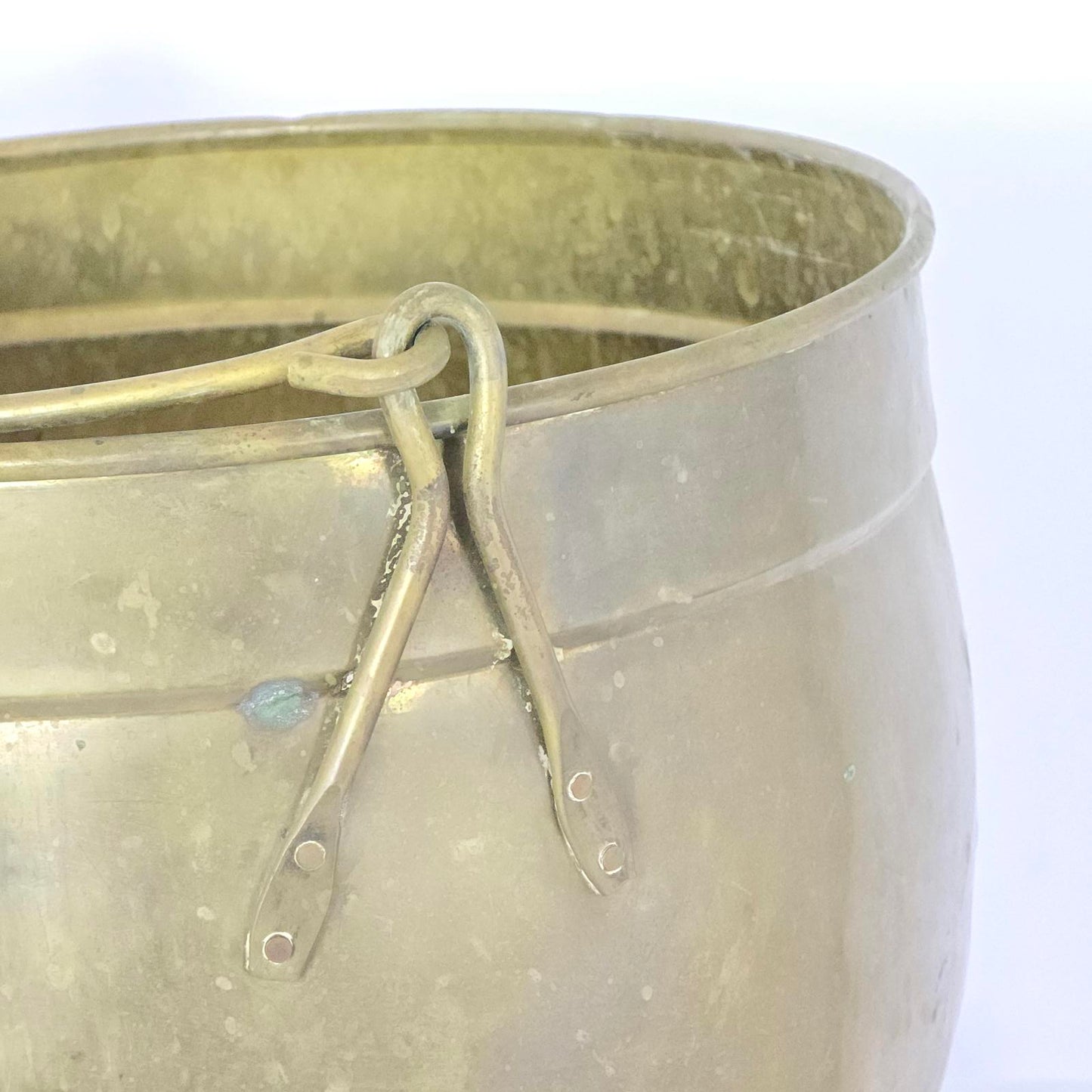 Antique English Brass Pot/Cauldron B
