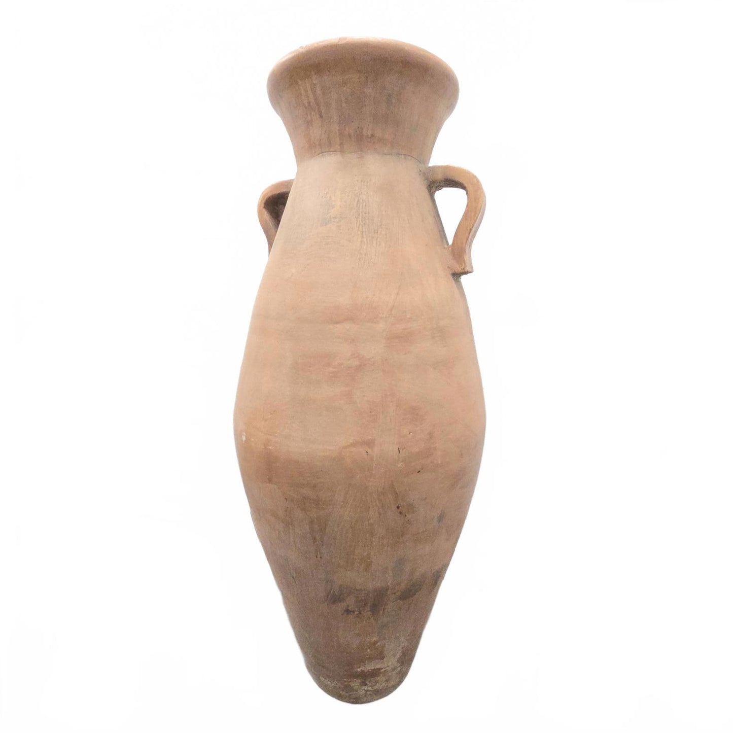 Large Rustic Terra Cotta Amphora Floor Vase