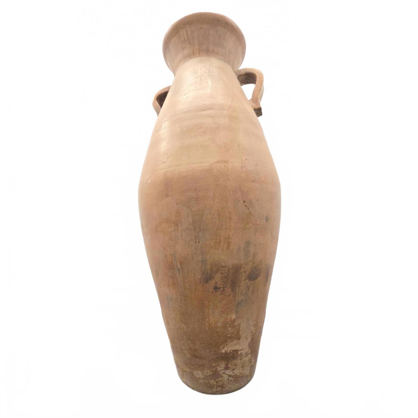 Large Rustic Terra Cotta Amphora Floor Vase