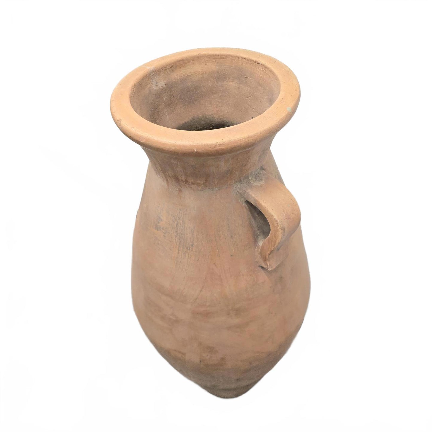 Large Rustic Terra Cotta Amphora Floor Vase