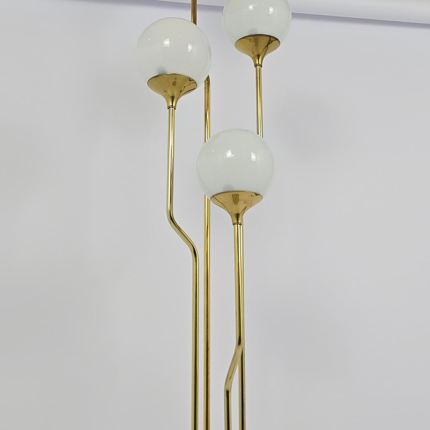 Vintage Mid-Century Modern Brass Floor Lamp By Goffredo Reggiani