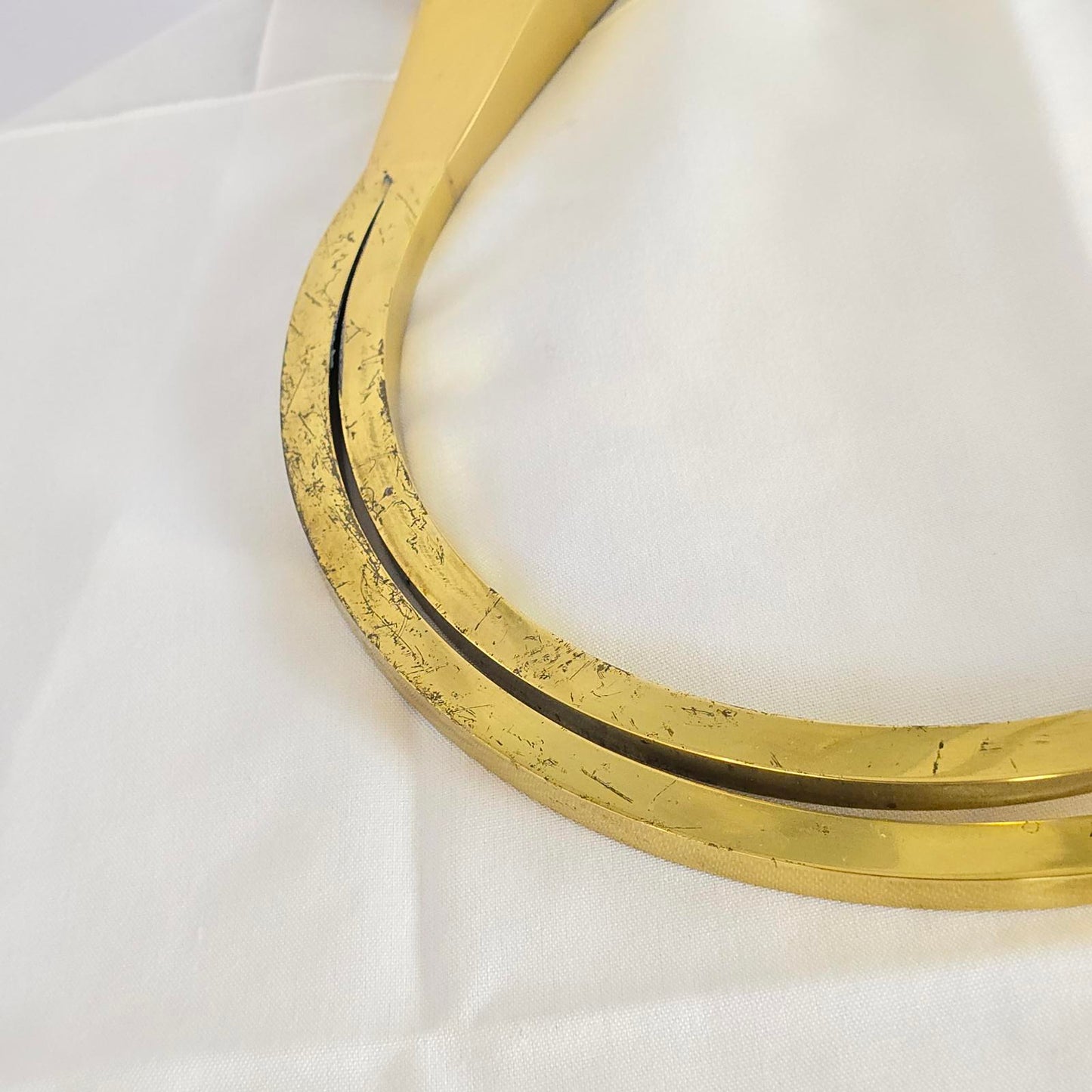 Vintage Tomasso Barbi "Double Leaf" Brass Lamp Designed for Chapman Lamps