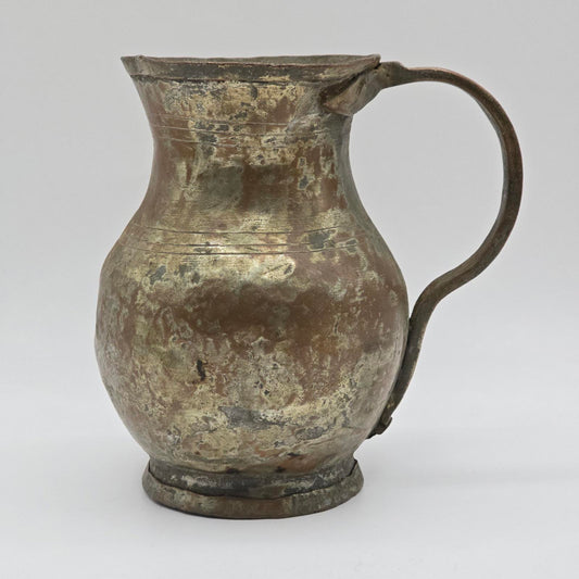 Antique/Vintage Hand-Crafted Brass Water Jug/Pitcher