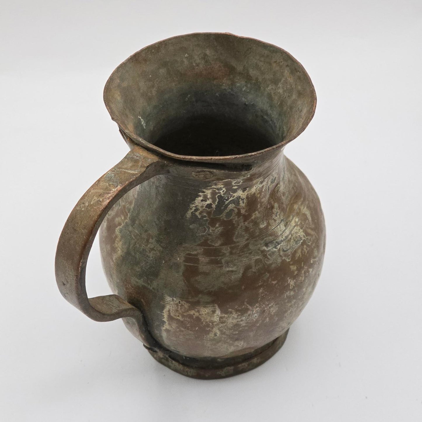 Antique/Vintage Hand-Crafted Brass Water Jug/Pitcher