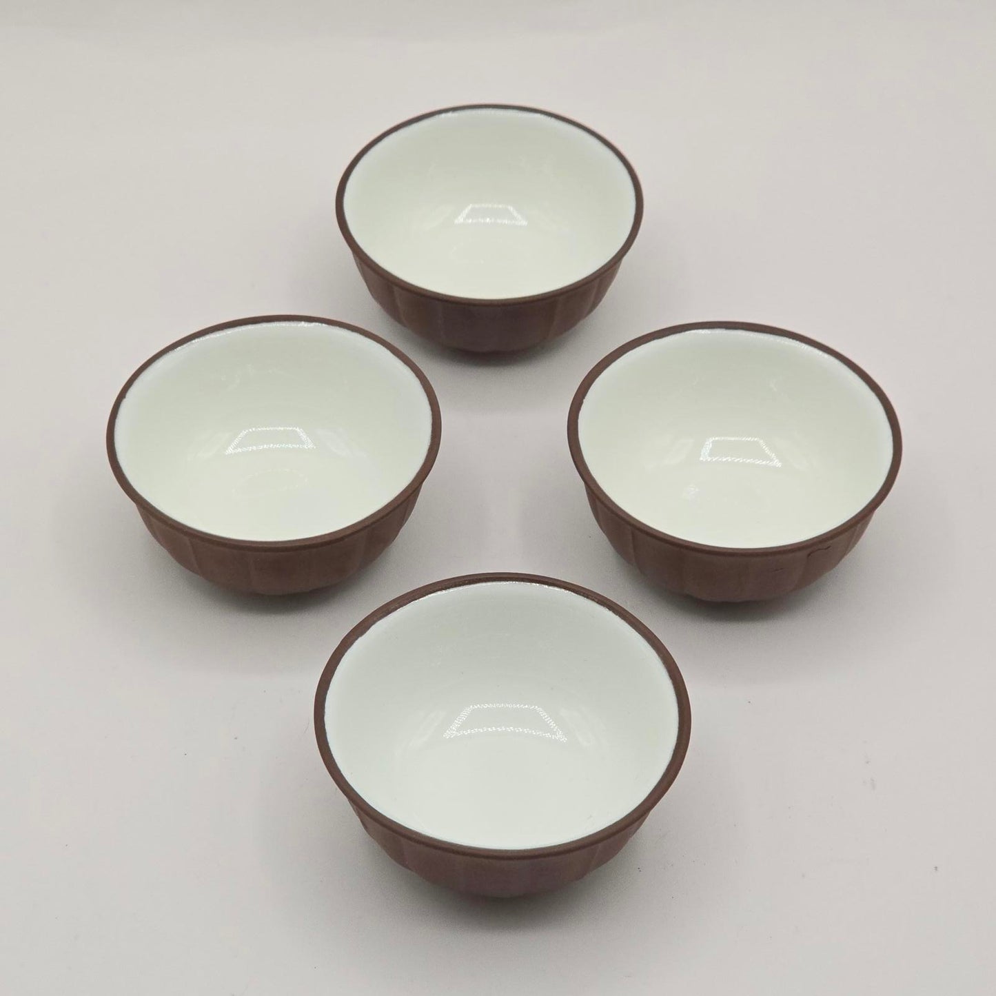 Japanese Dipping/Soy Sauce Bowls -Brown Round
