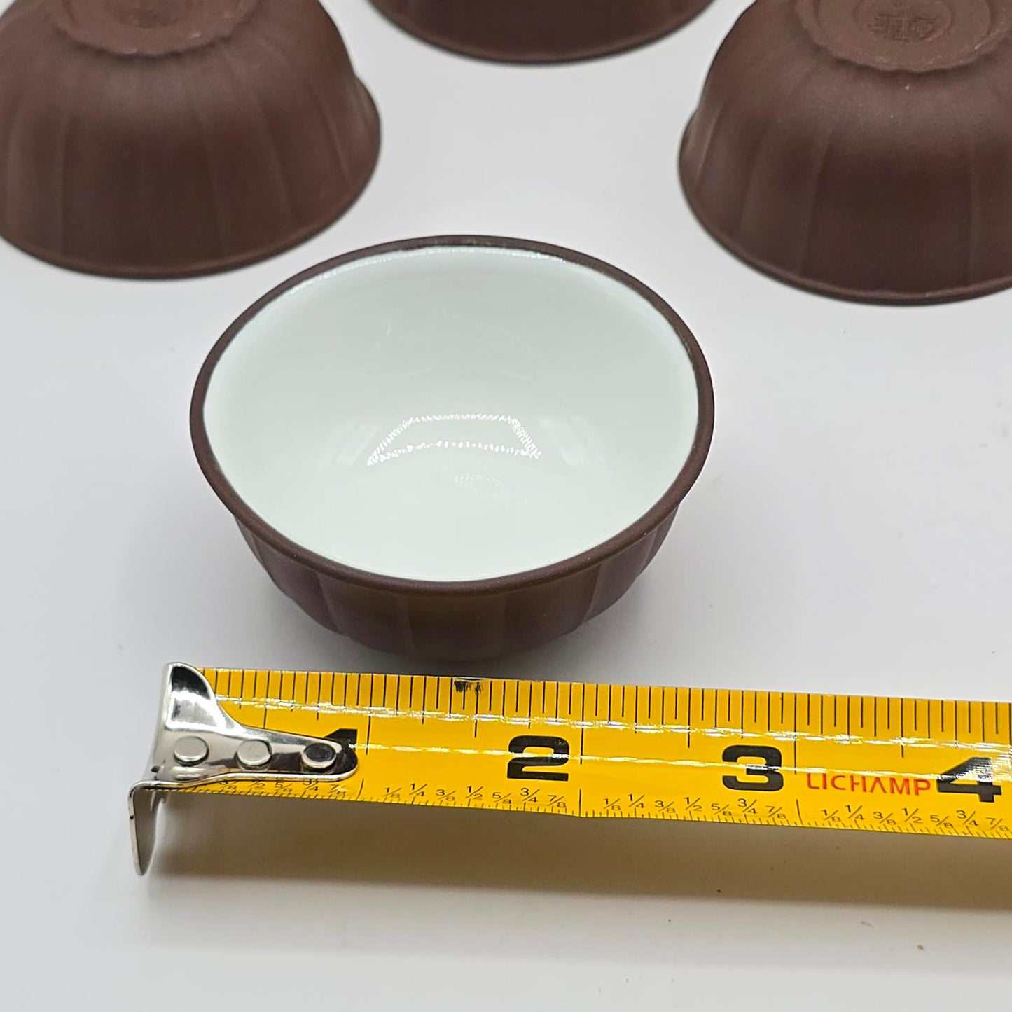 Japanese Dipping/Soy Sauce Bowls -Brown Round