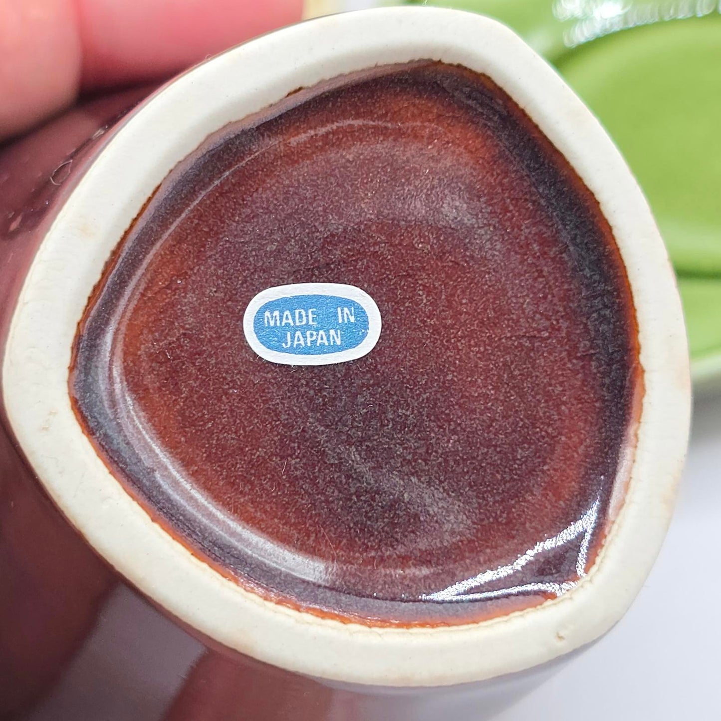 Japanese Organic Hand-Formed Tea Cups and Saucers
