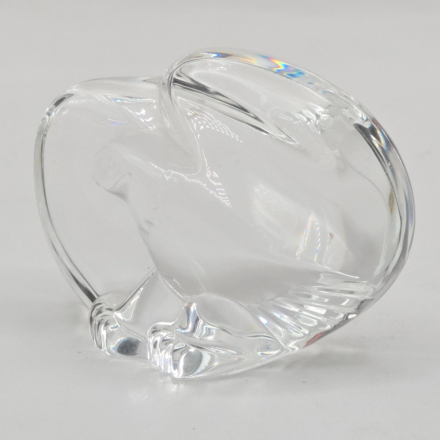 Vintage Steuben Eagle Hand Cooler/Paperweight Crystal Art Glass