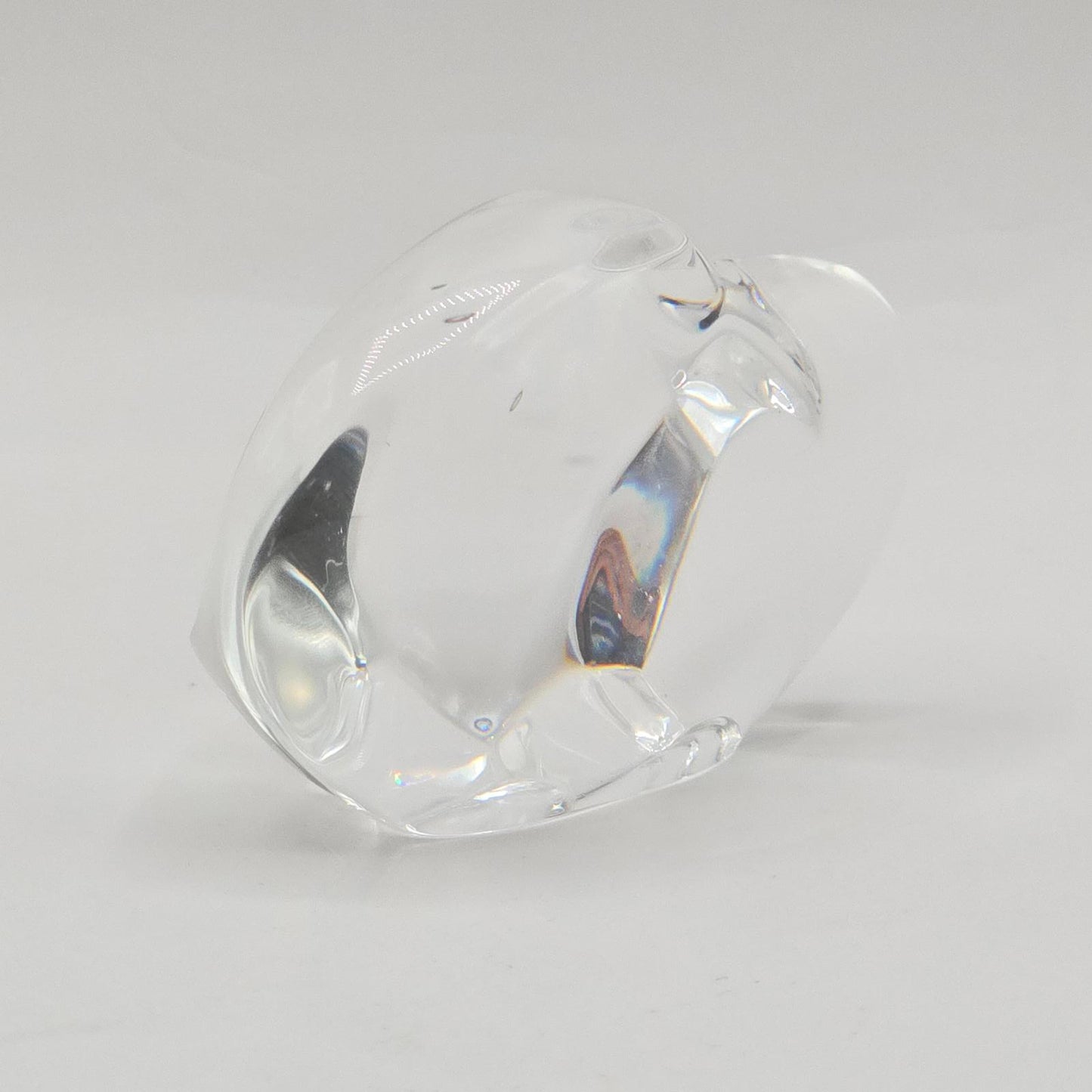 Vintage Steuben Eagle Hand Cooler/Paperweight Crystal Art Glass