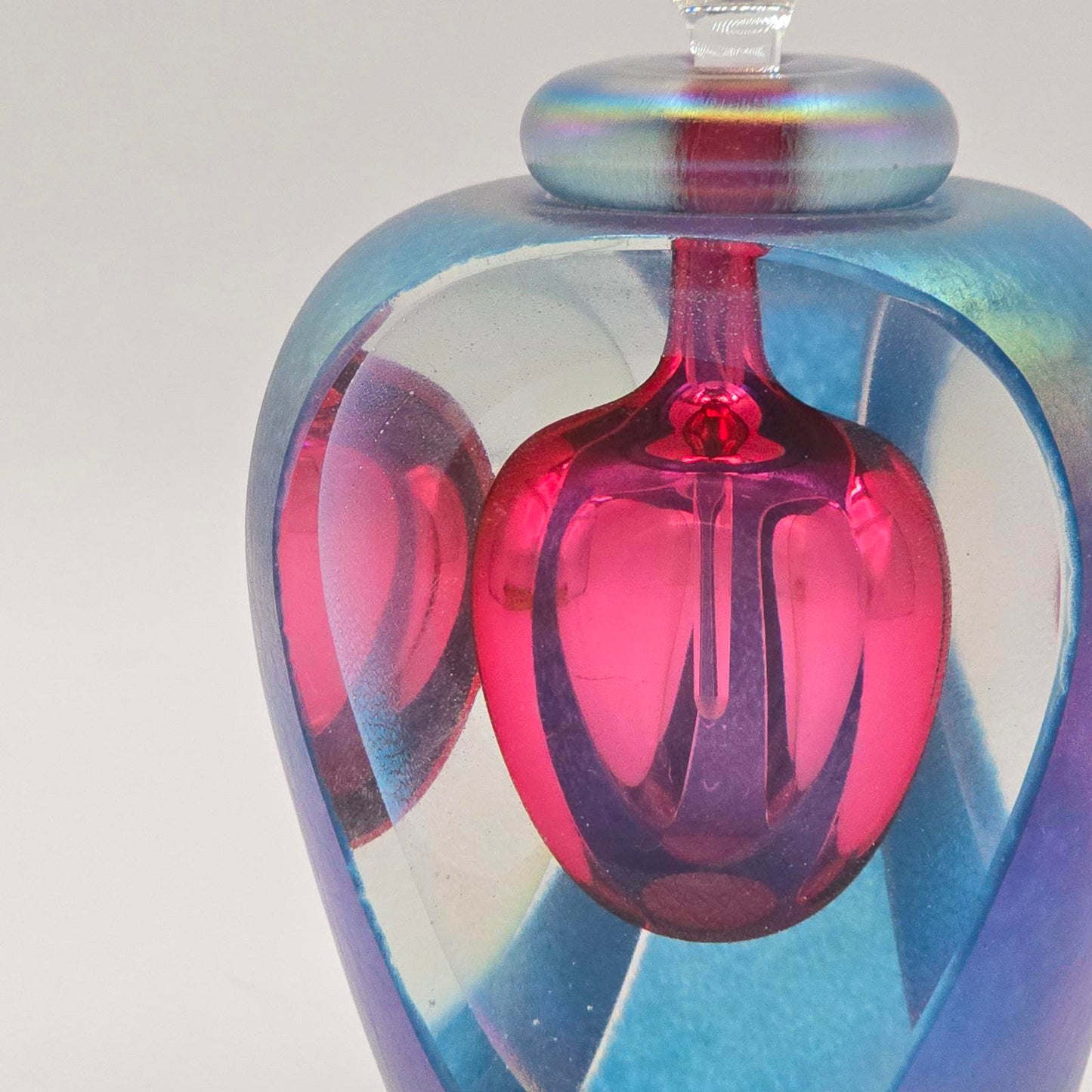 Beautiful Tom Philabaum Art Glass Perfume Bottle