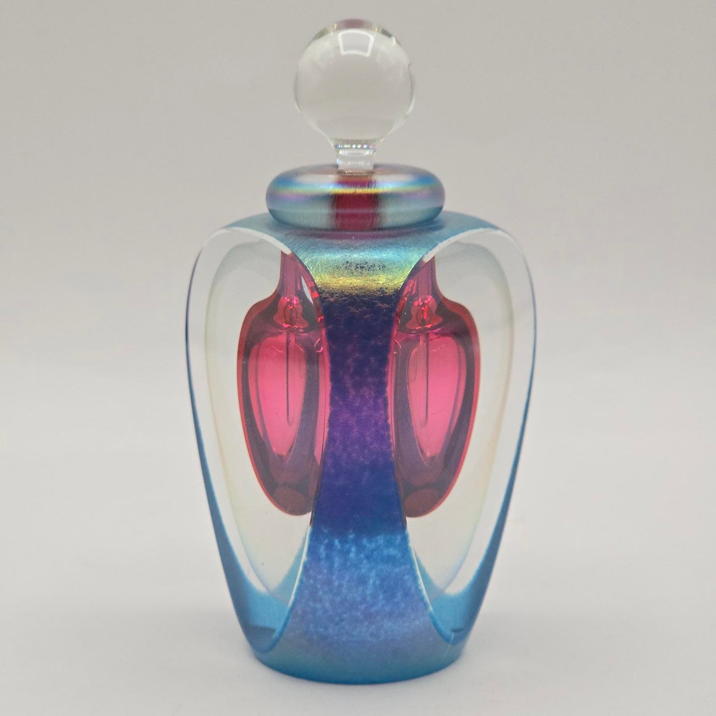 Beautiful Tom Philabaum Art Glass Perfume Bottle