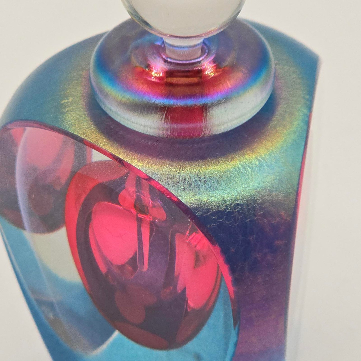 Beautiful Tom Philabaum Art Glass Perfume Bottle