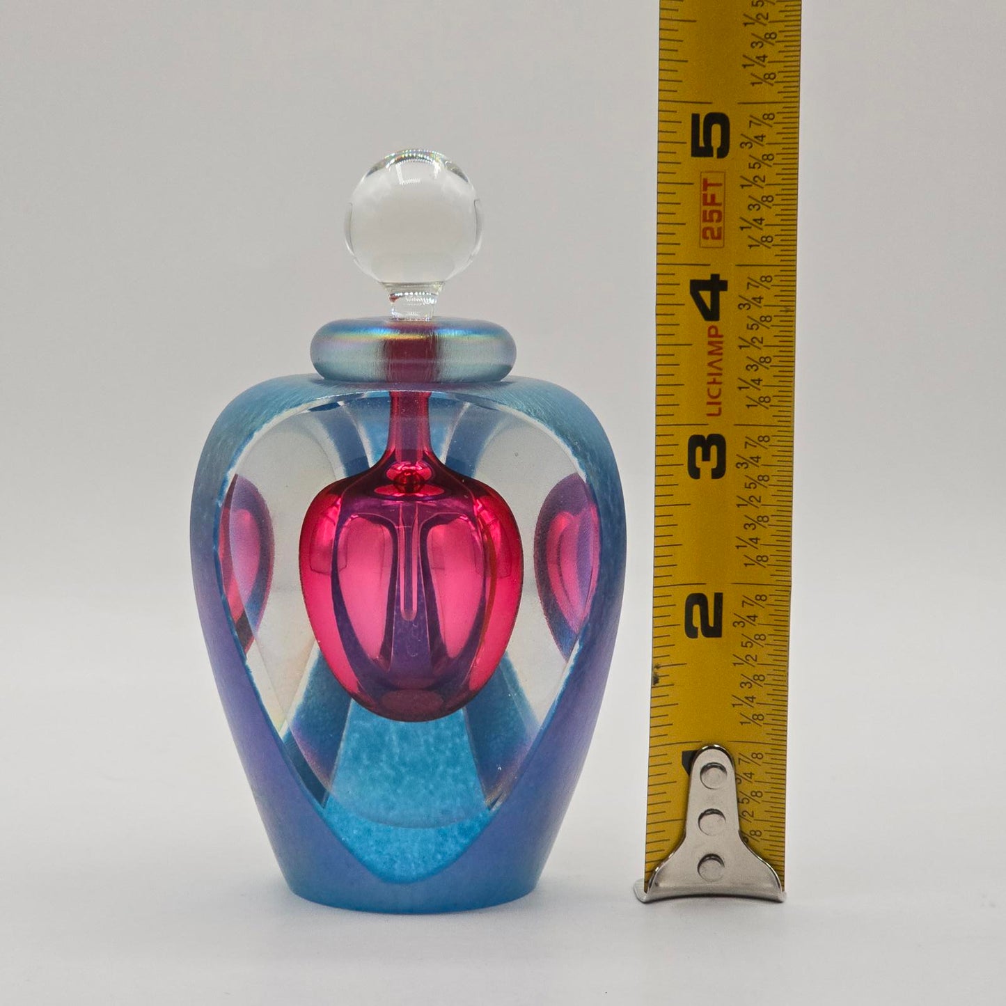 Beautiful Tom Philabaum Art Glass Perfume Bottle