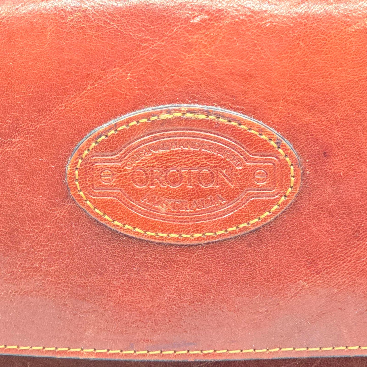 Oroton Leather Messenger Bag