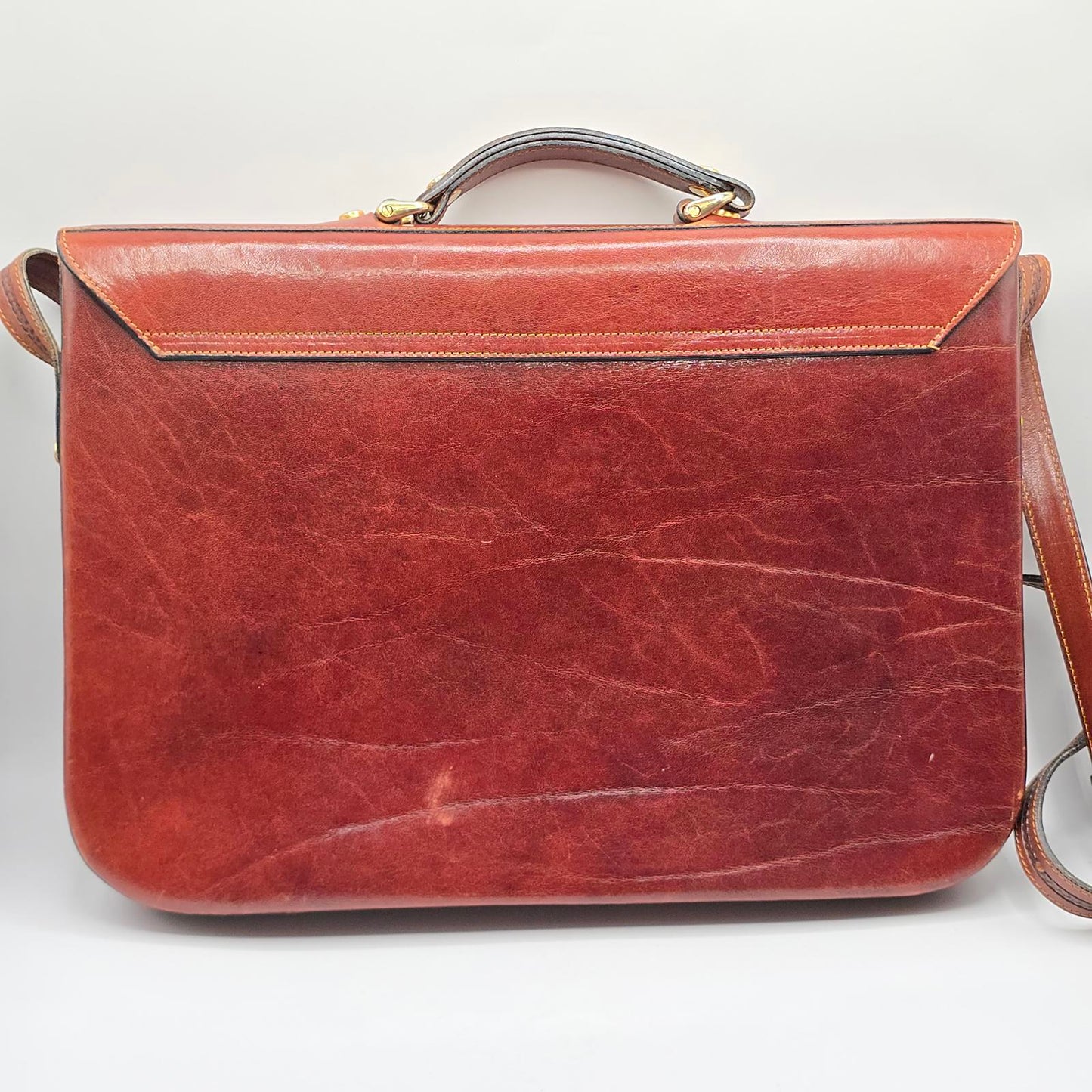 Oroton Leather Messenger Bag