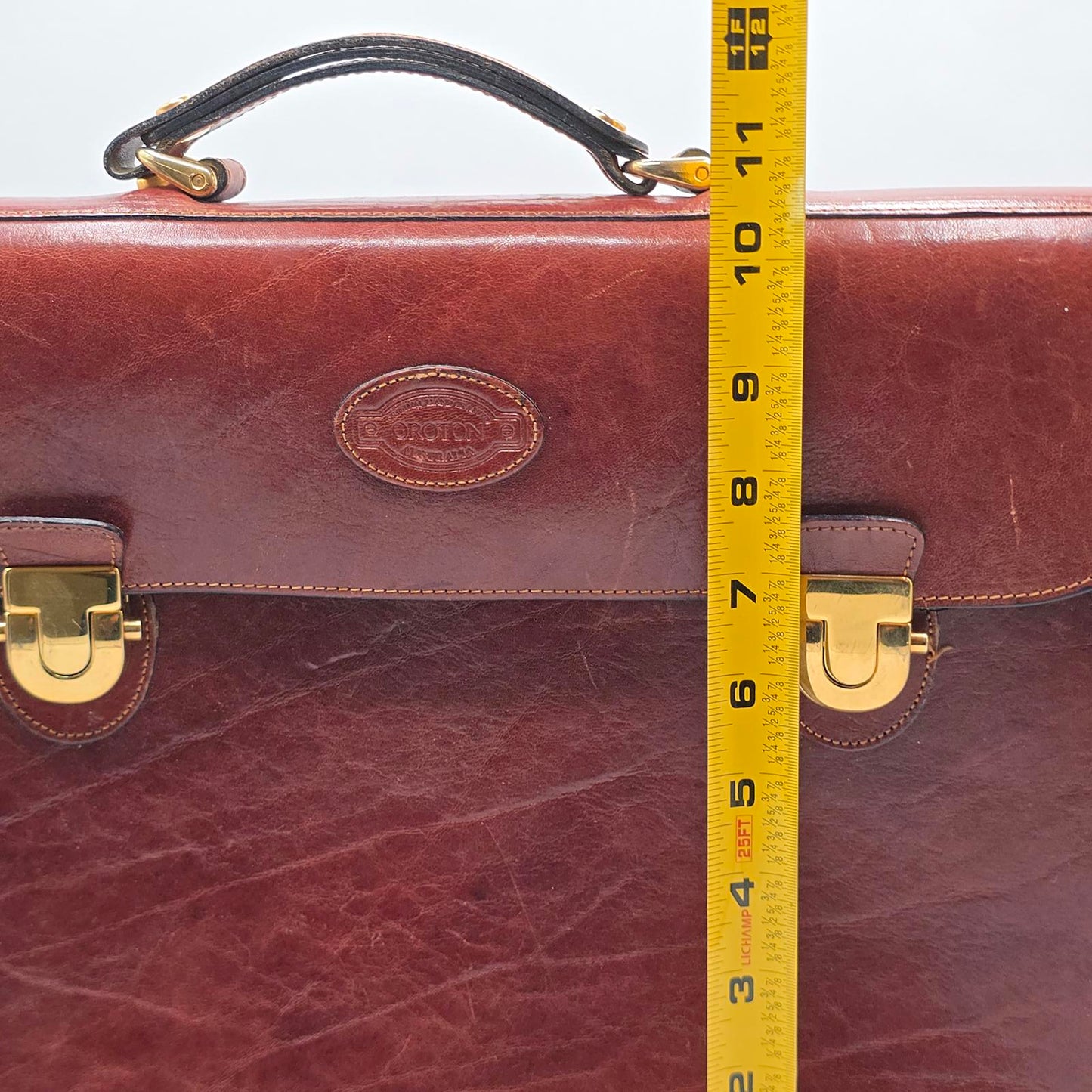 Oroton Leather Messenger Bag