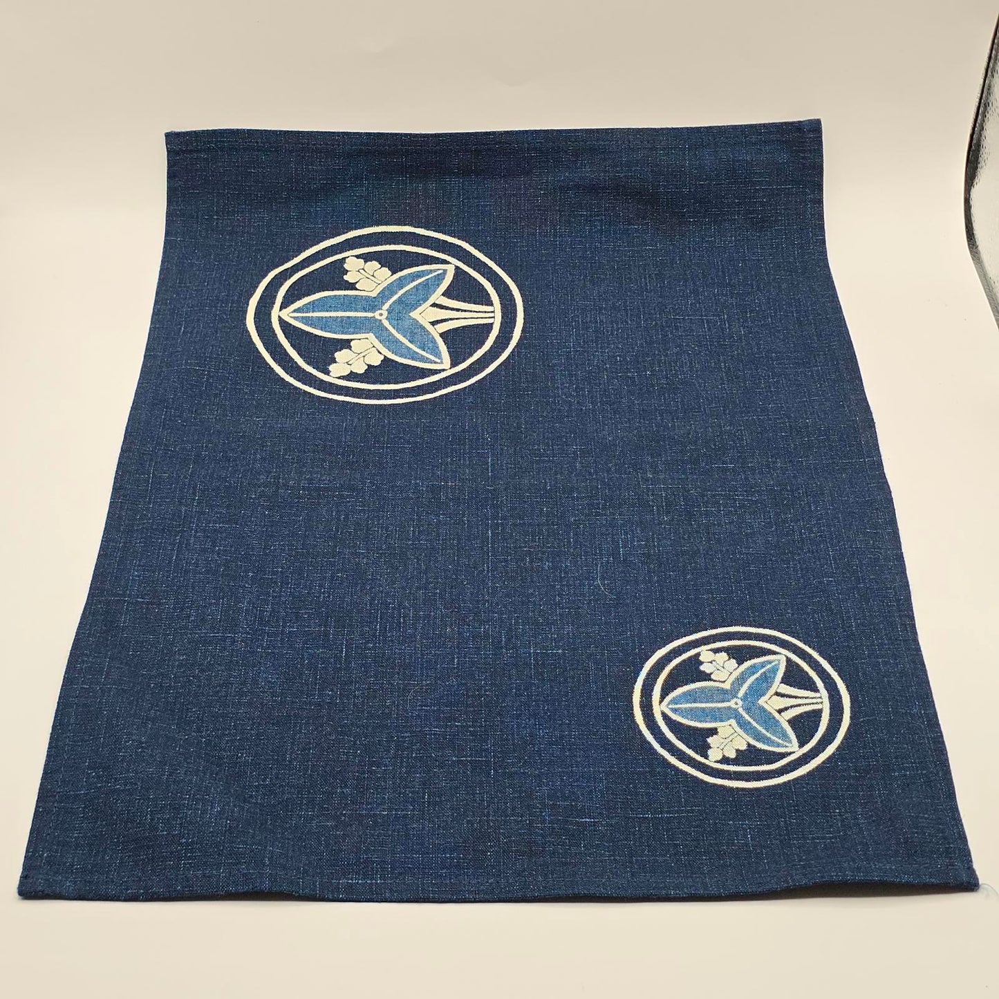 Rare Find, Vintage Sasakura Gensho Navy and White Cotton Placemats
