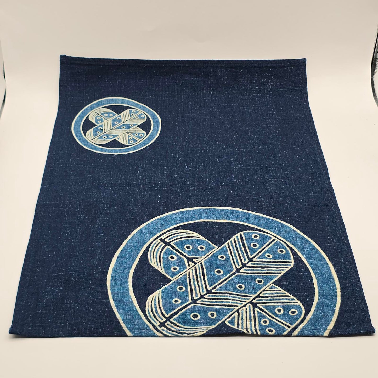 Rare Find, Vintage Sasakura Gensho Navy and White Cotton Placemats