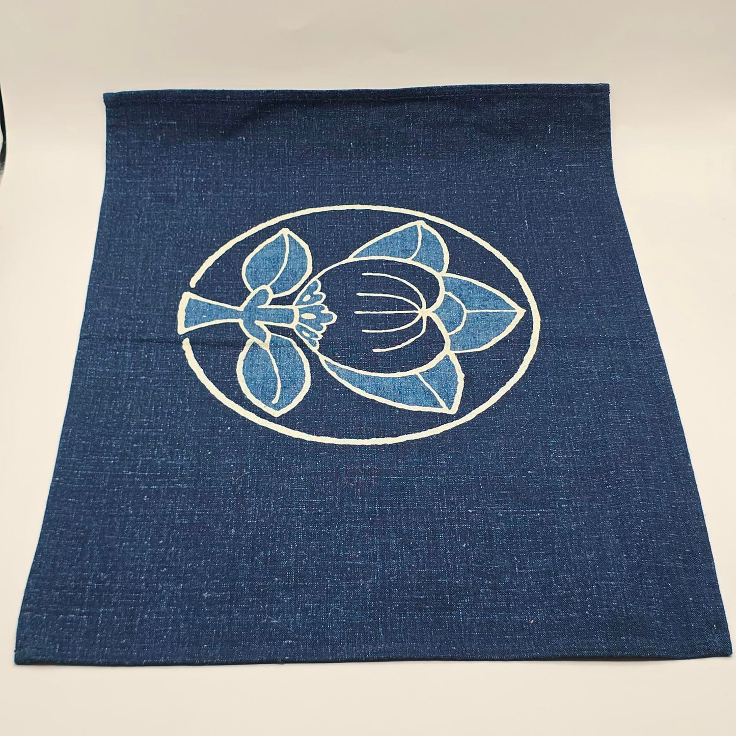 Rare Find, Vintage Sasakura Gensho Navy and White Cotton Placemats