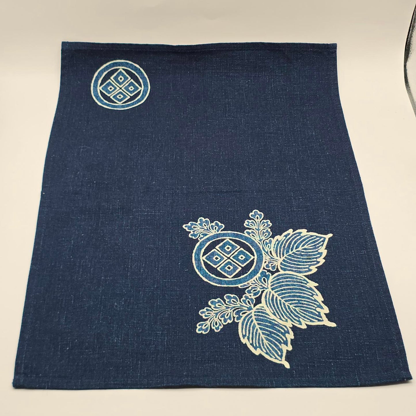 Rare Find, Vintage Sasakura Gensho Navy and White Cotton Placemats