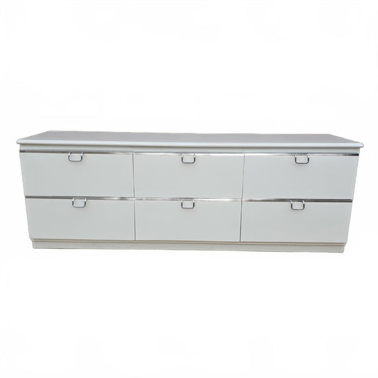 Lane Post Modern Dresser with Chrome Accents