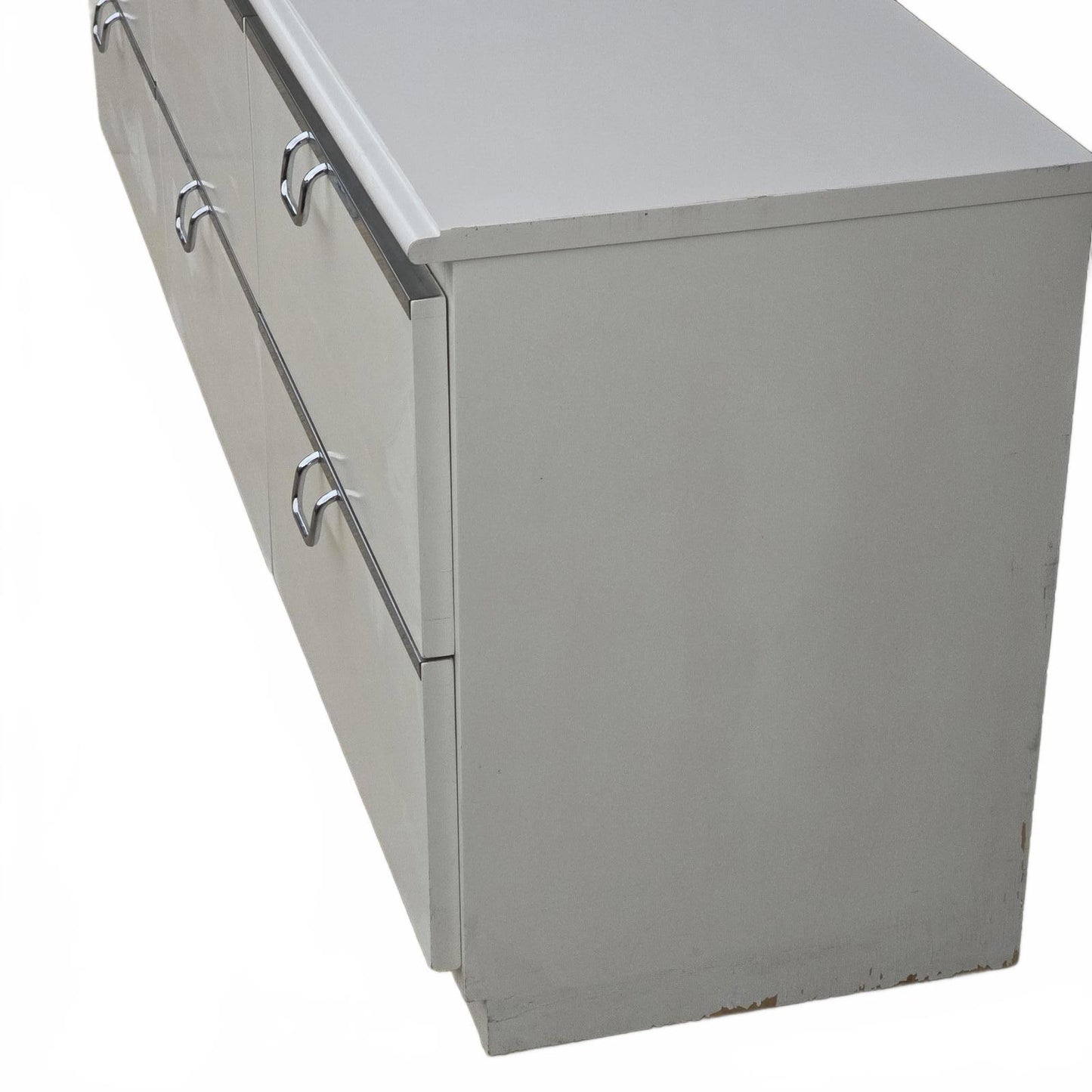 Lane Post Modern Dresser with Chrome Accents