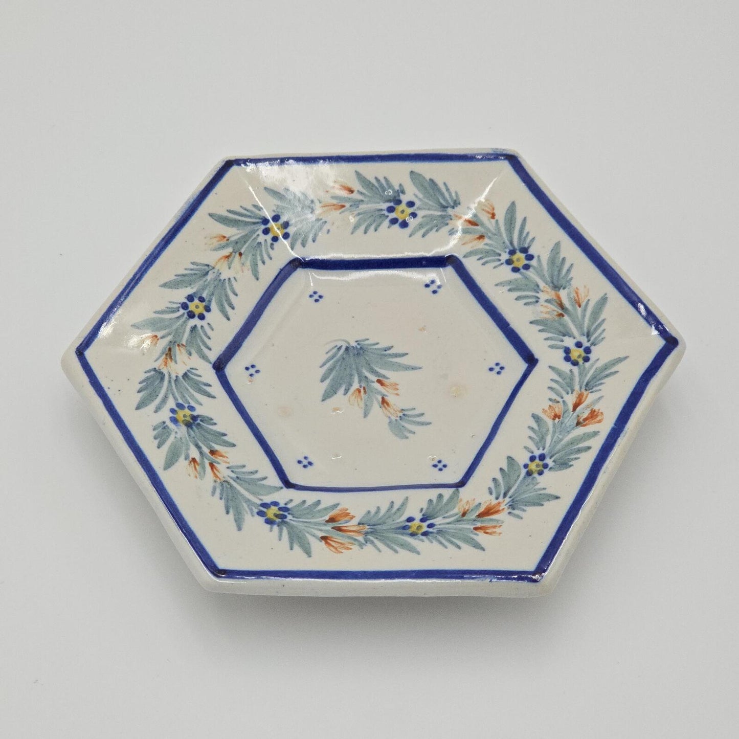 Antique/Vintage Henriot Quimper French Faience Pottery Side/Trinket Dish