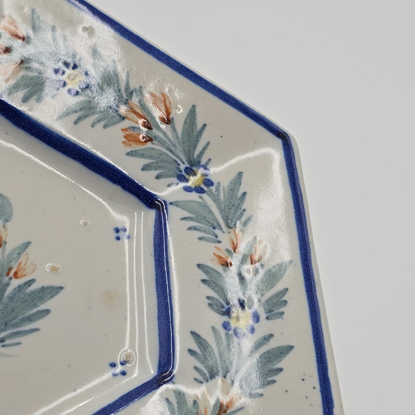 Antique/Vintage Henriot Quimper French Faience Pottery Side/Trinket Dish