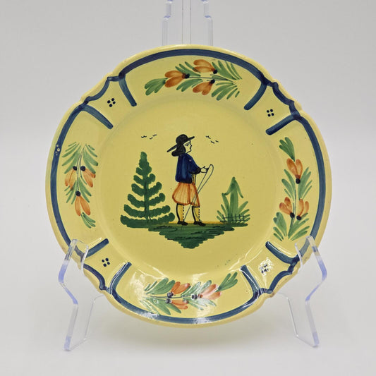 Vintage/Antique HB Quimper Signature "Soleil" Plate