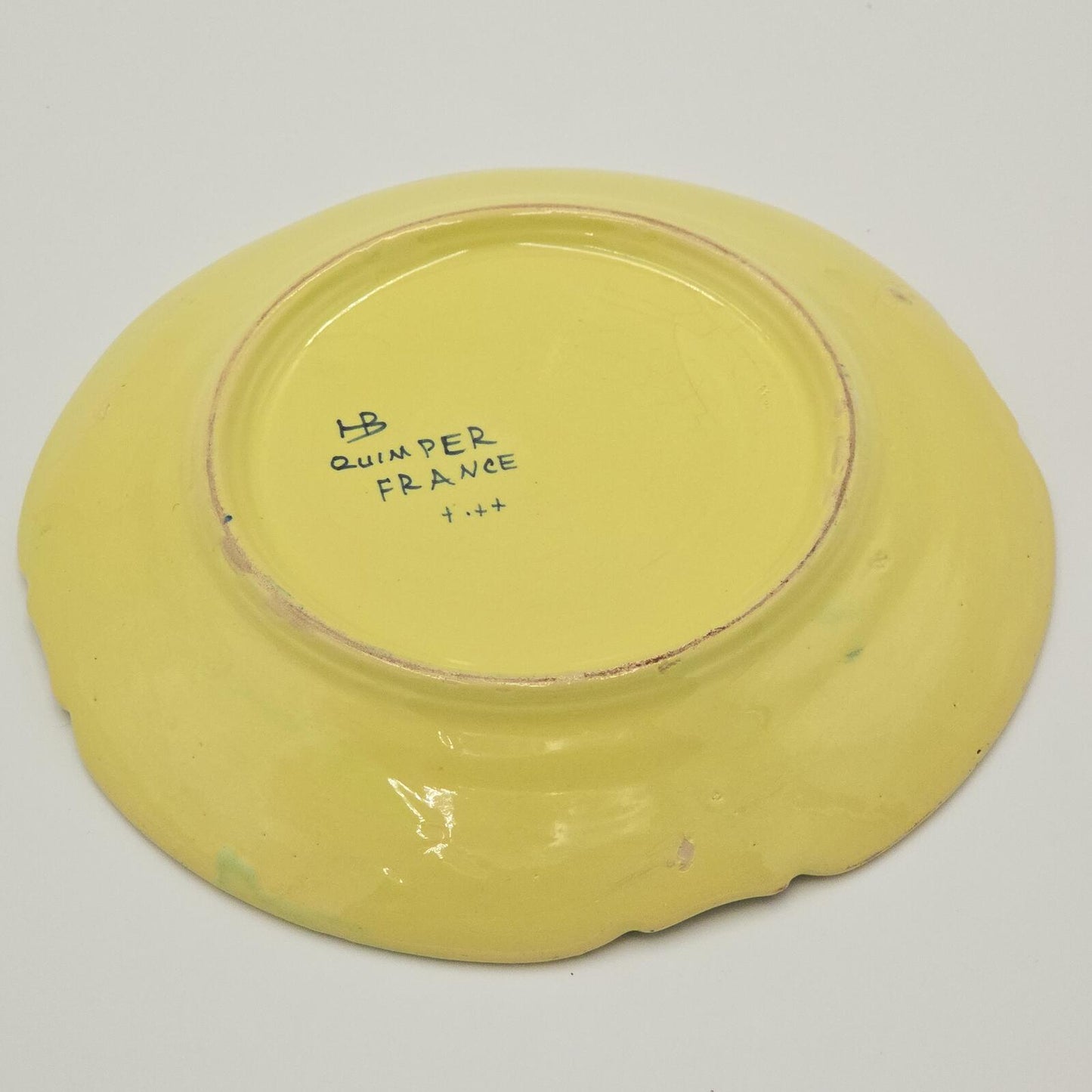 Vintage/Antique HB Quimper Signature "Soleil" Plate