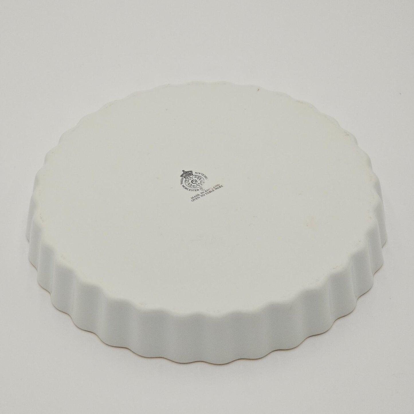 Royal Worcester "Eversham Gold" Pattern Fluted Quiche/Flan Dish - 9"