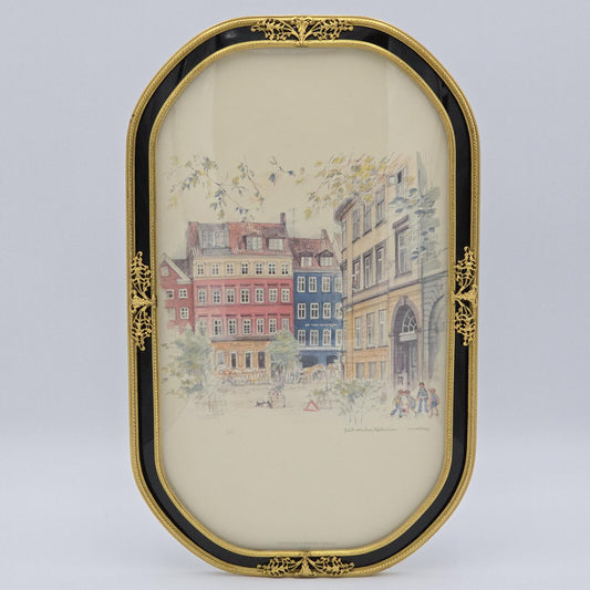 Vintage Victorian Style Ornate Bubble Glass Frame