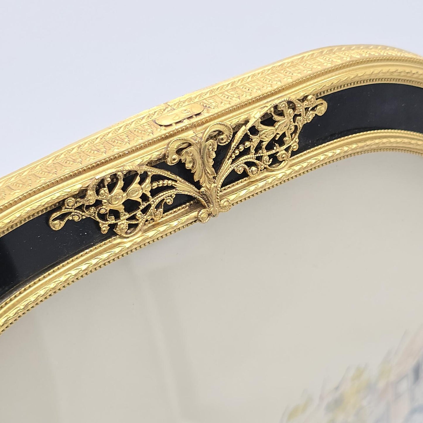 Vintage Victorian Style Ornate Bubble Glass Frame