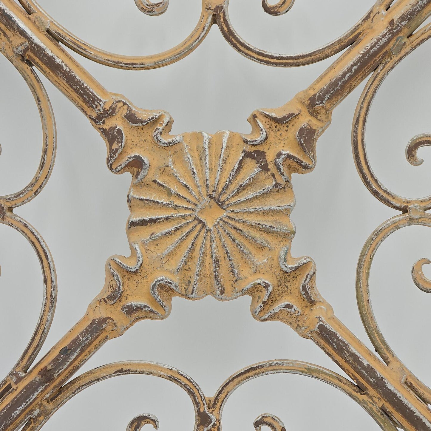 Vintage Fleur De Lis/Cross Metal Wall Art