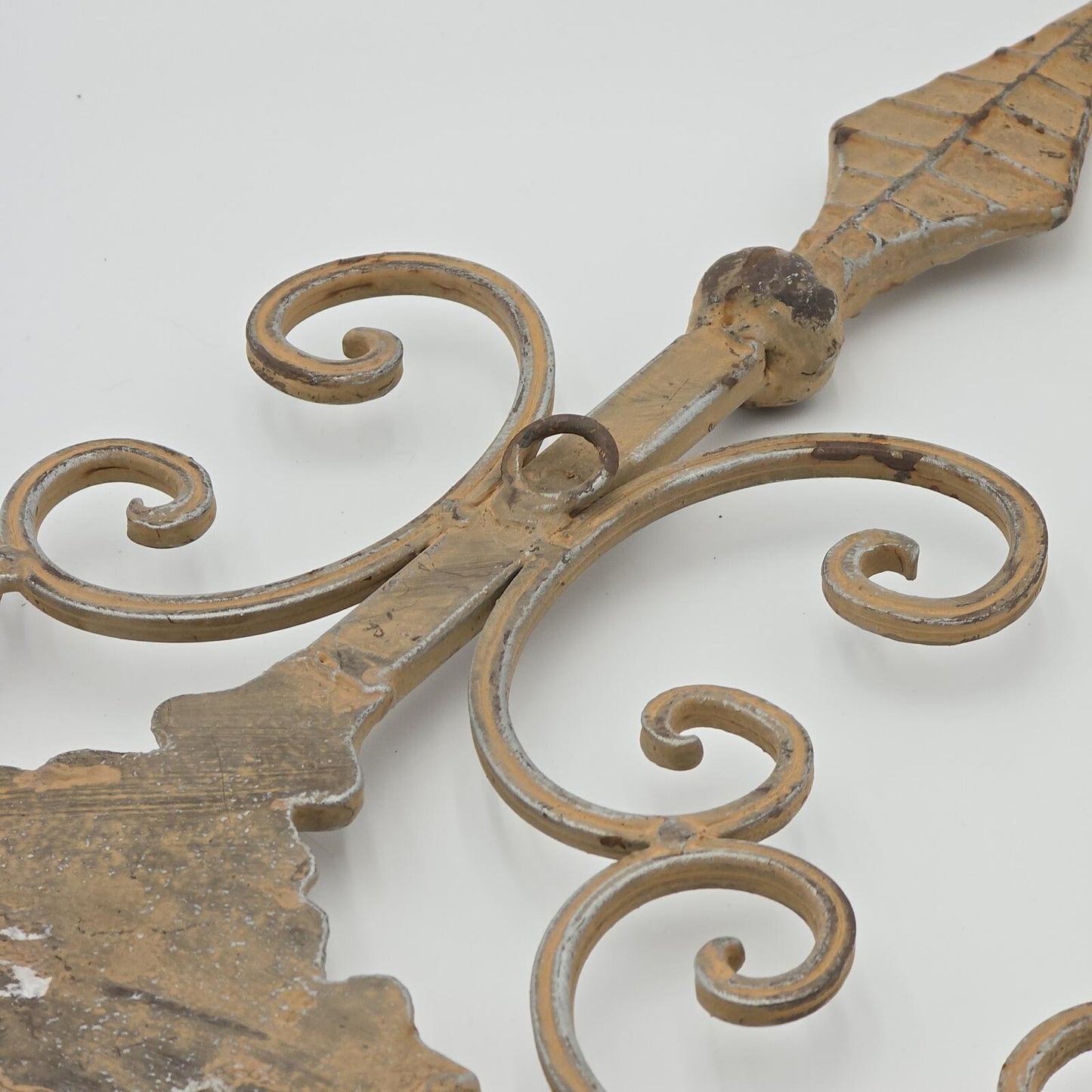 Vintage Fleur De Lis/Cross Metal Wall Art