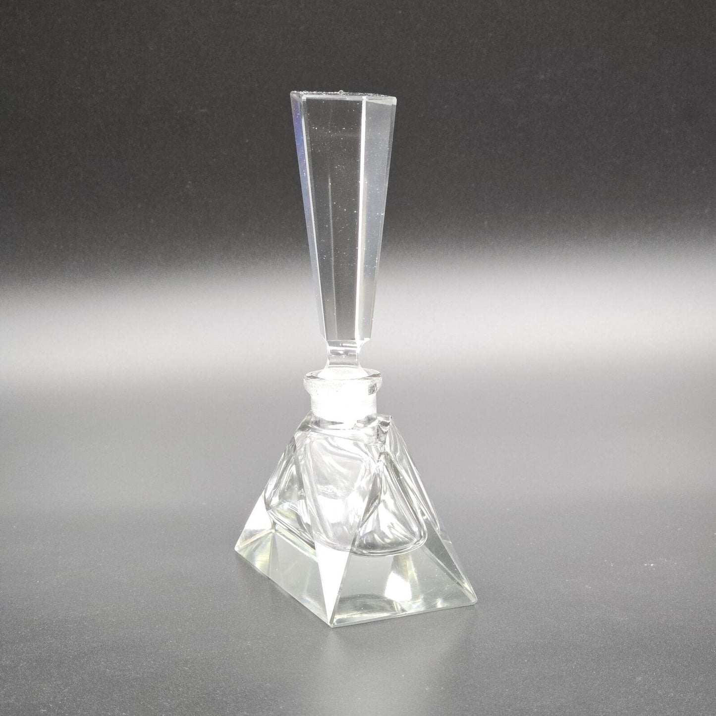 Vintage Art Deco Crystal Perfume Bottle