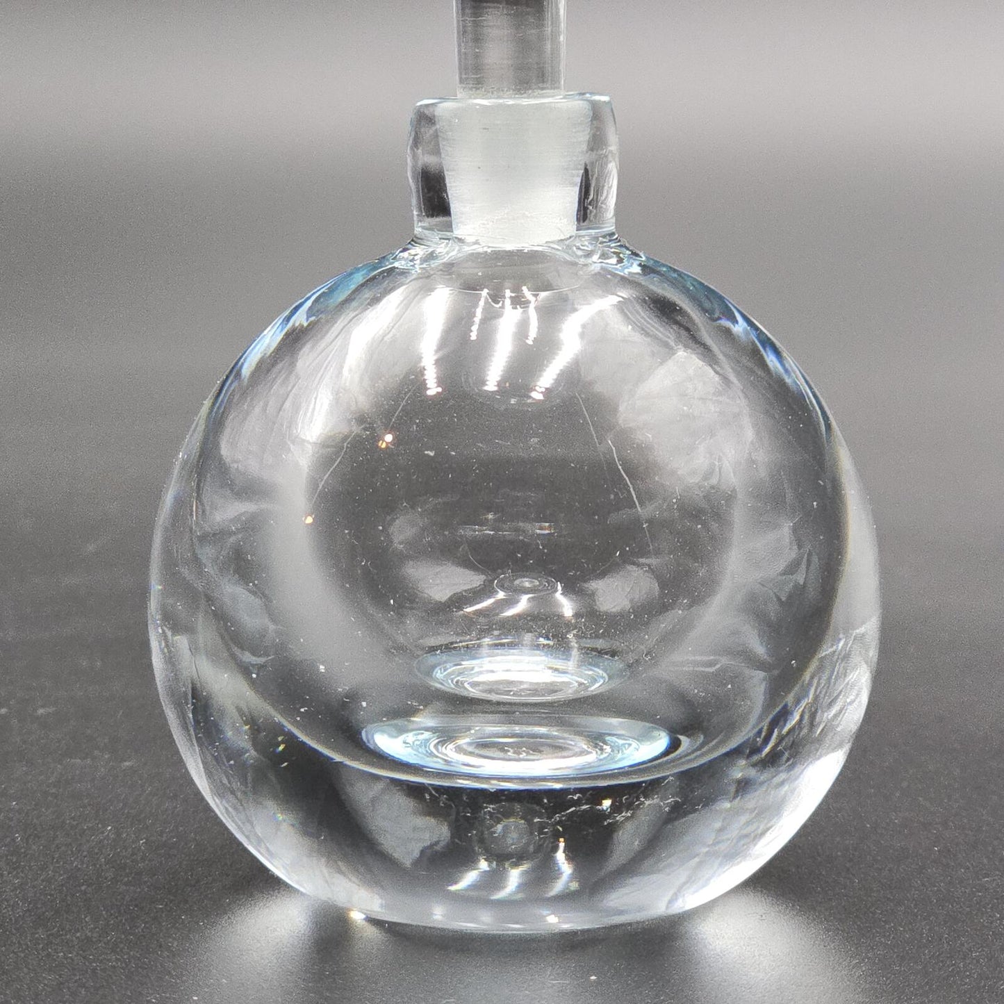 Vintage Orrefors Style Crystal Perfume Bottle