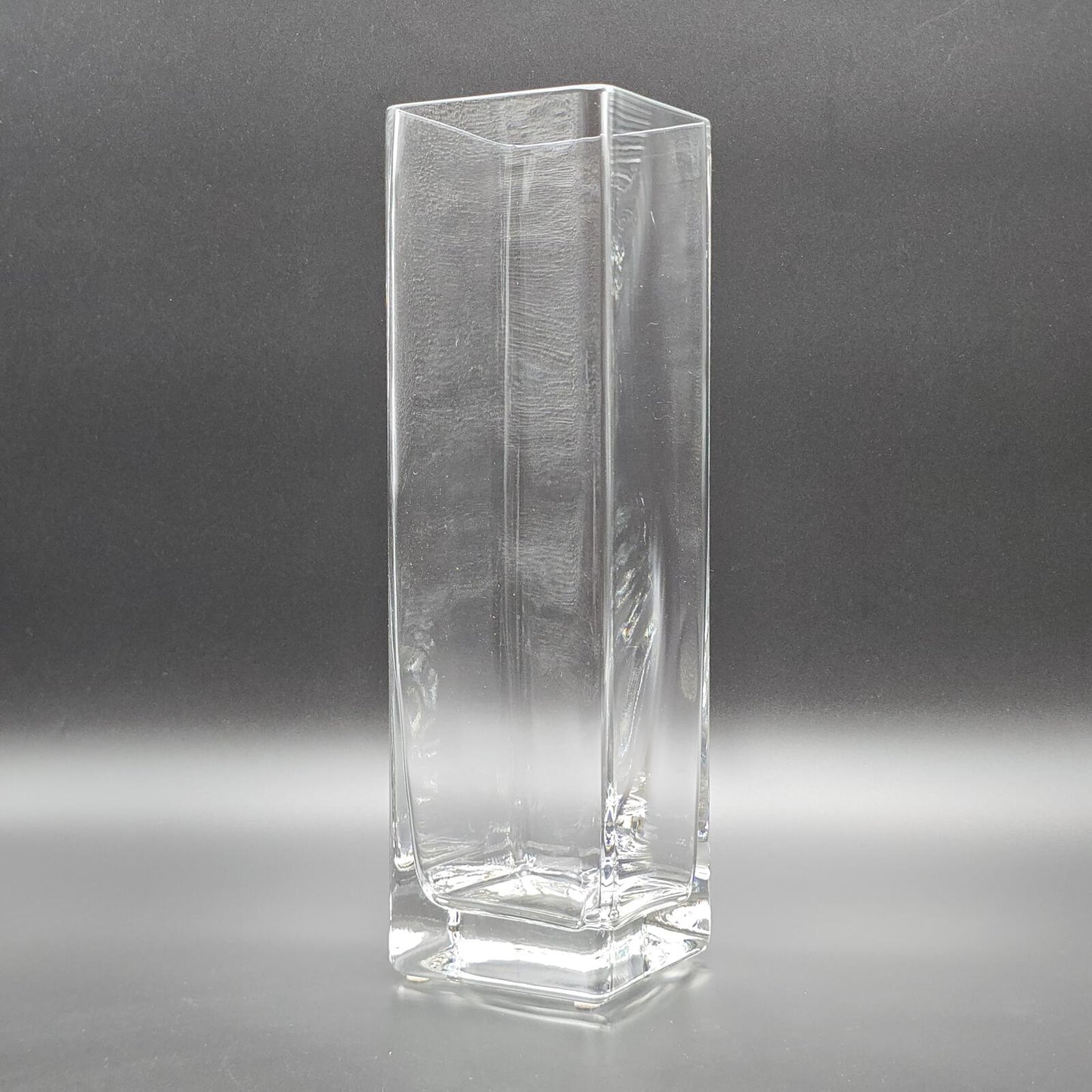 Tall Square Glass Vase