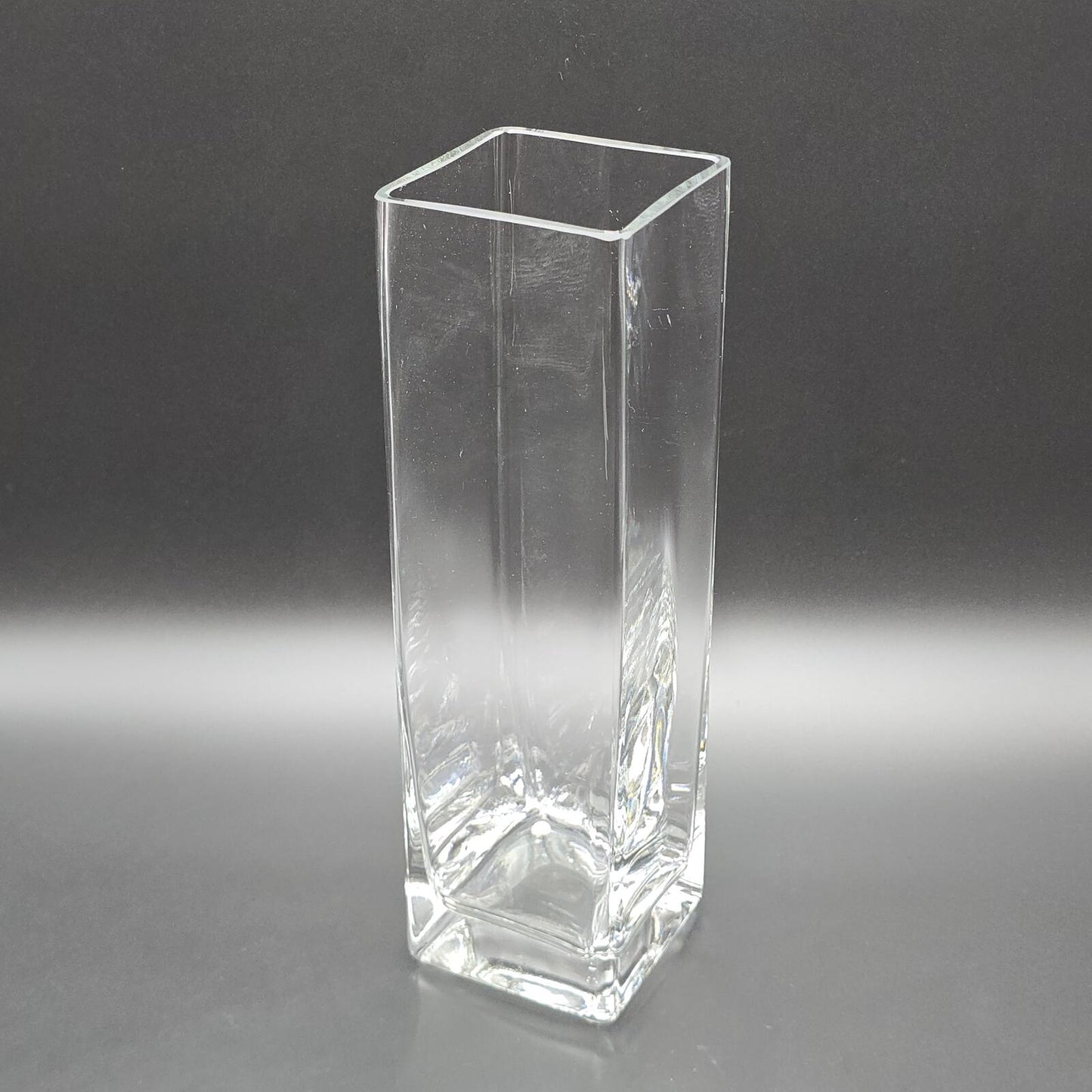 Tall Square Glass Vase