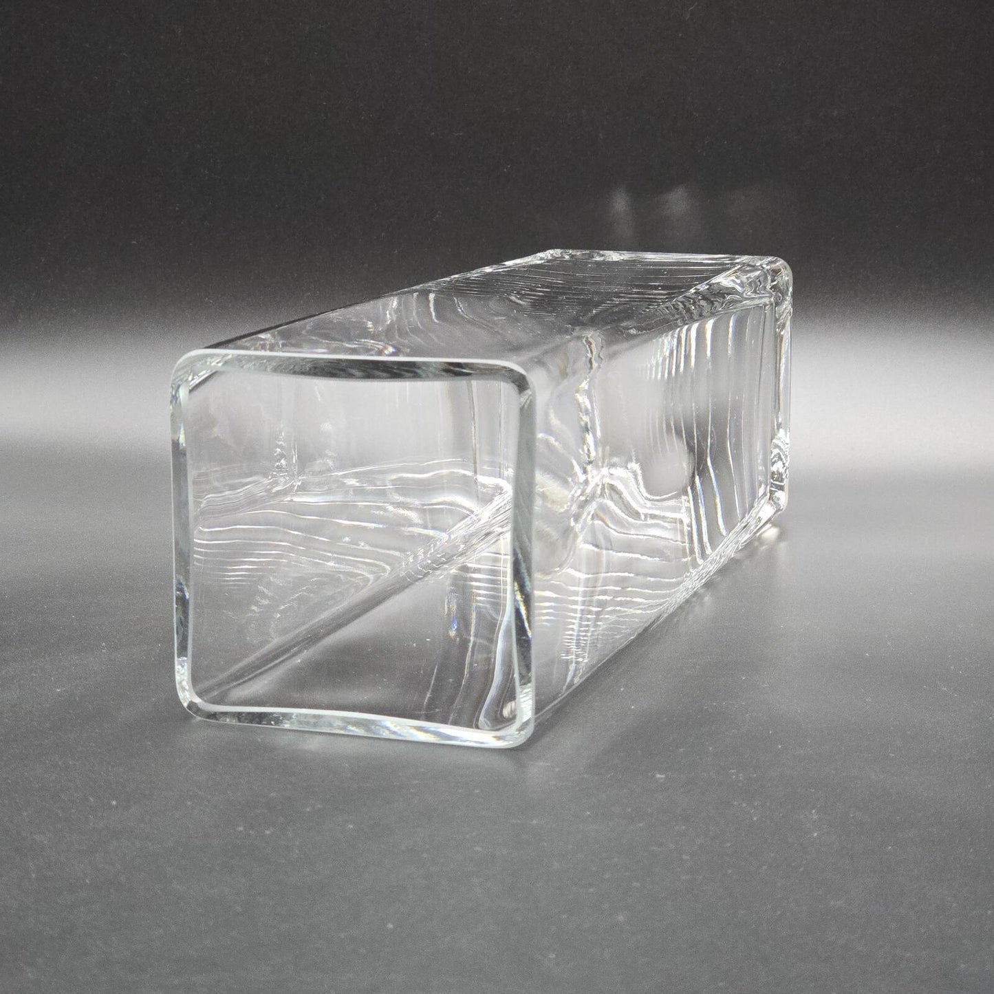 Tall Square Glass Vase