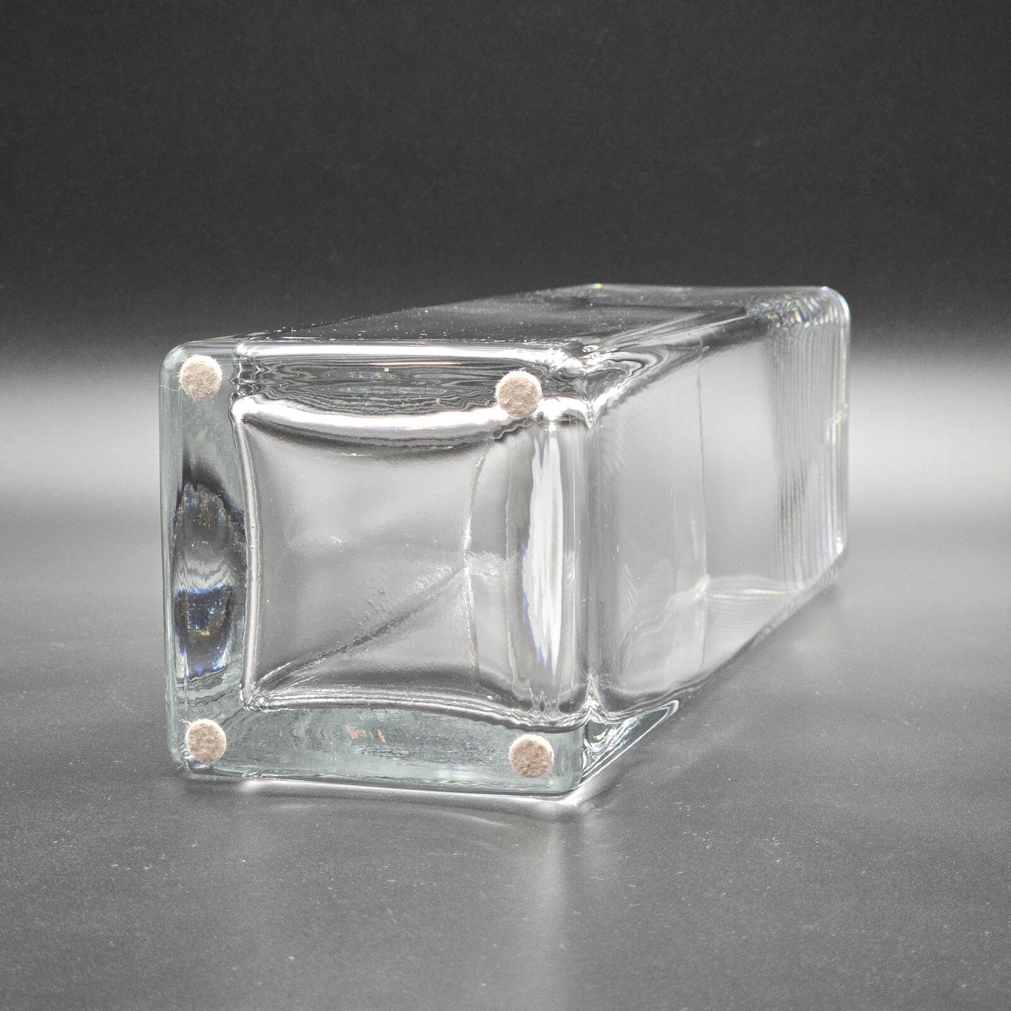 Tall Square Glass Vase