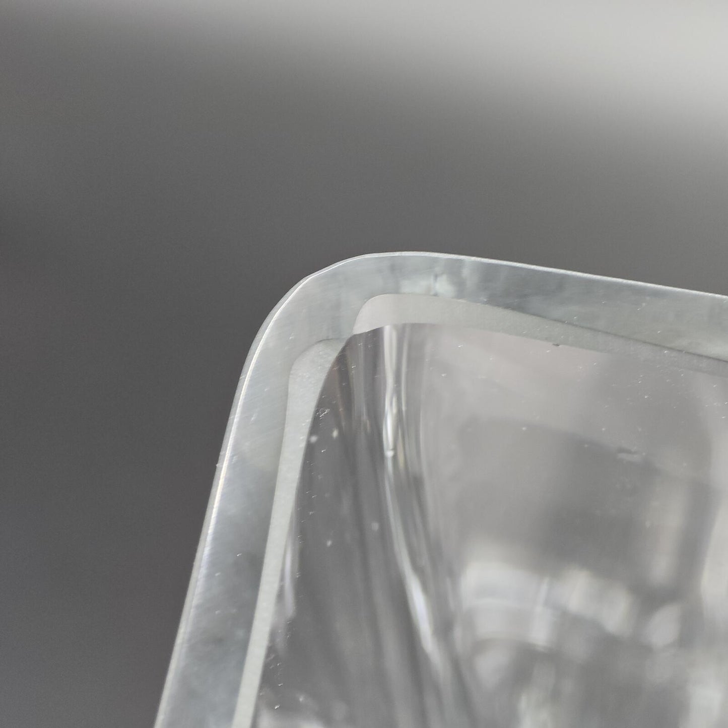 Tall Square Glass Vase
