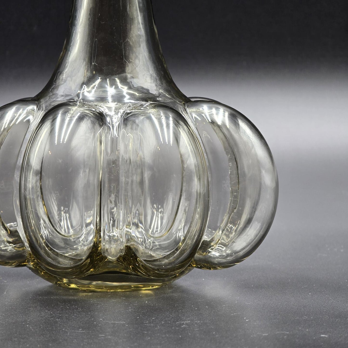 Theresienthal Crystal Pumpkin Carafe/Vase (Kürbisflasche)
