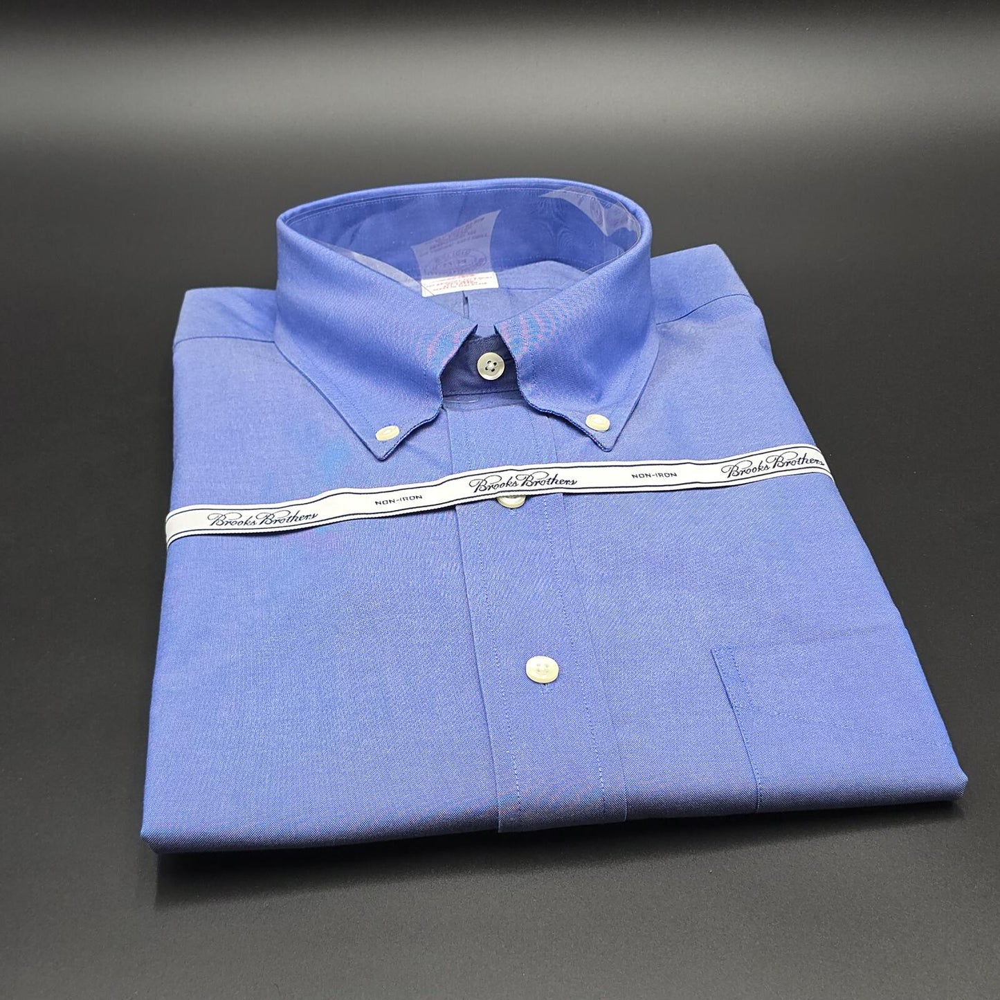 Men's Brooks Brothers New Traditional Fit Blue Button-Down Shirt 17-34