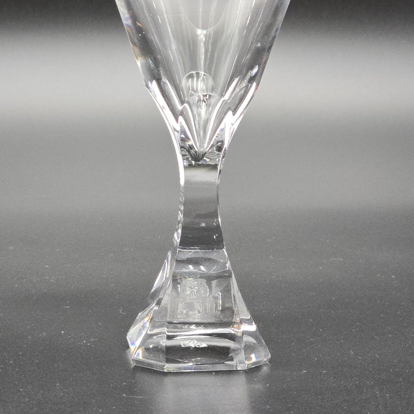 Mid Century Modern Josair "Electric Linda" Crystal Wine Glasses