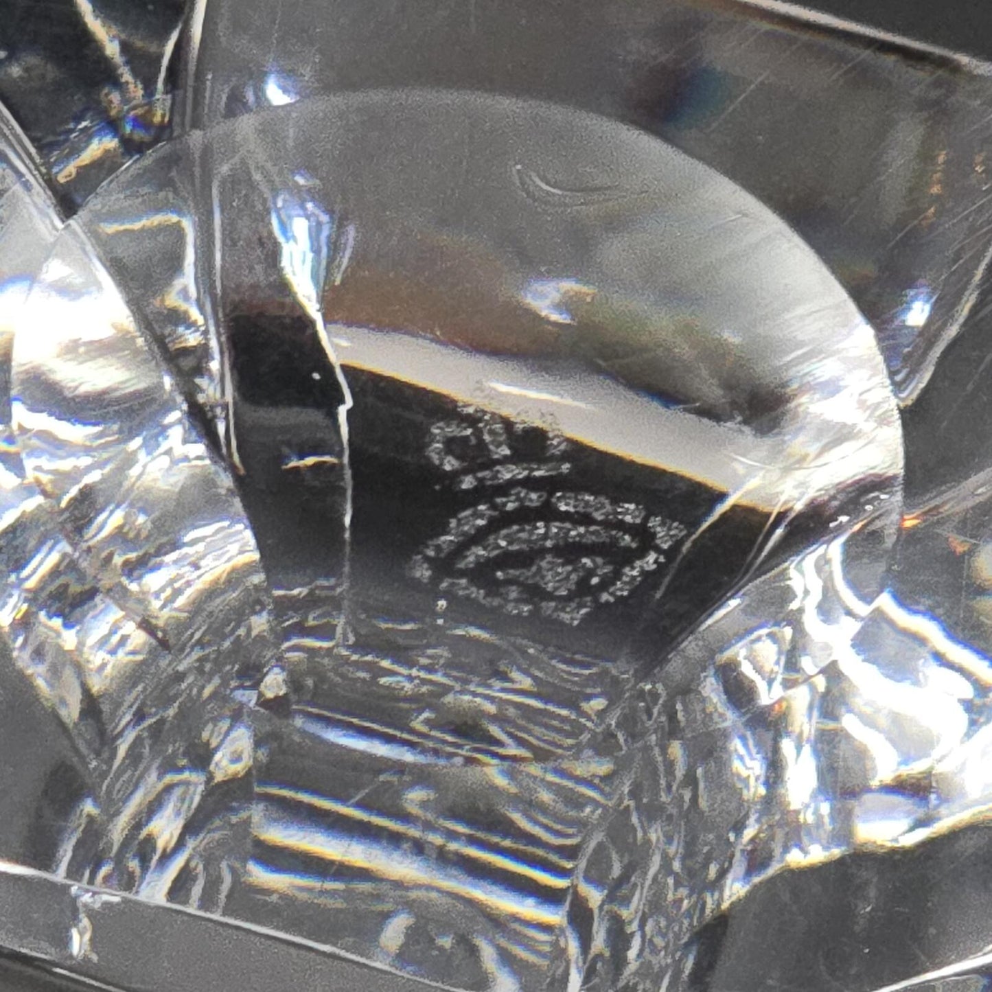 Mid Century Modern Josair "Electric Linda" Crystal Wine Glasses