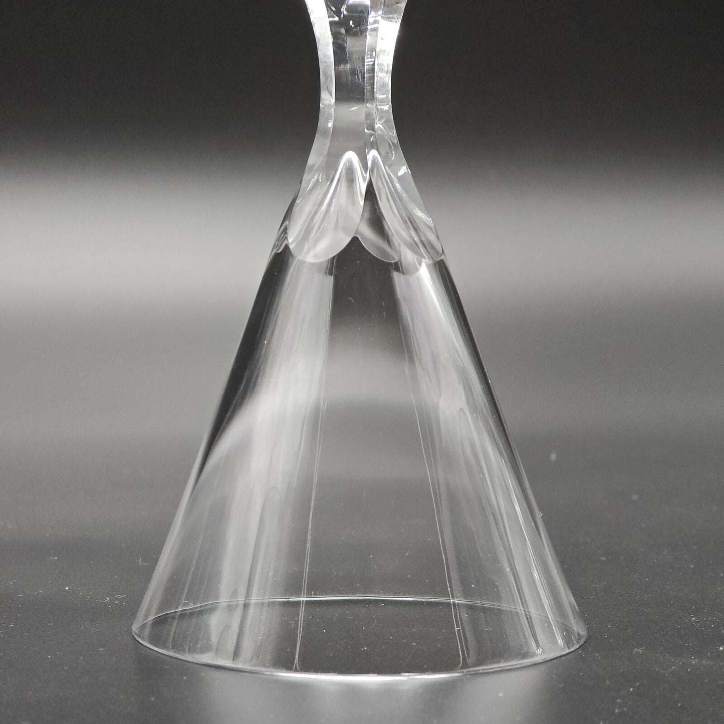 Mid Century Modern Josair "Electric Linda" Crystal Wine Glasses