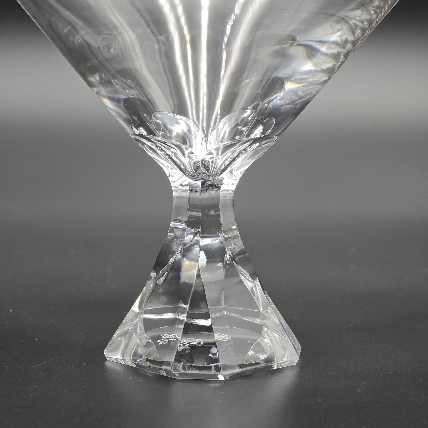 Mid Century Modern Josair "Electric Linda" Crystal Champagne/Sherbet Glasses