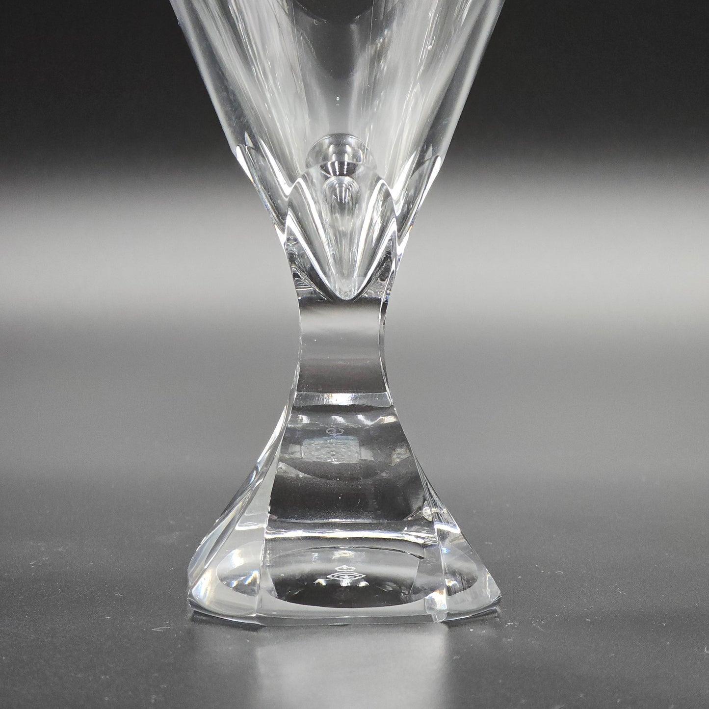 Mid Century Modern Josair "Electric Linda" Crystal Water/Large Wine Glasses