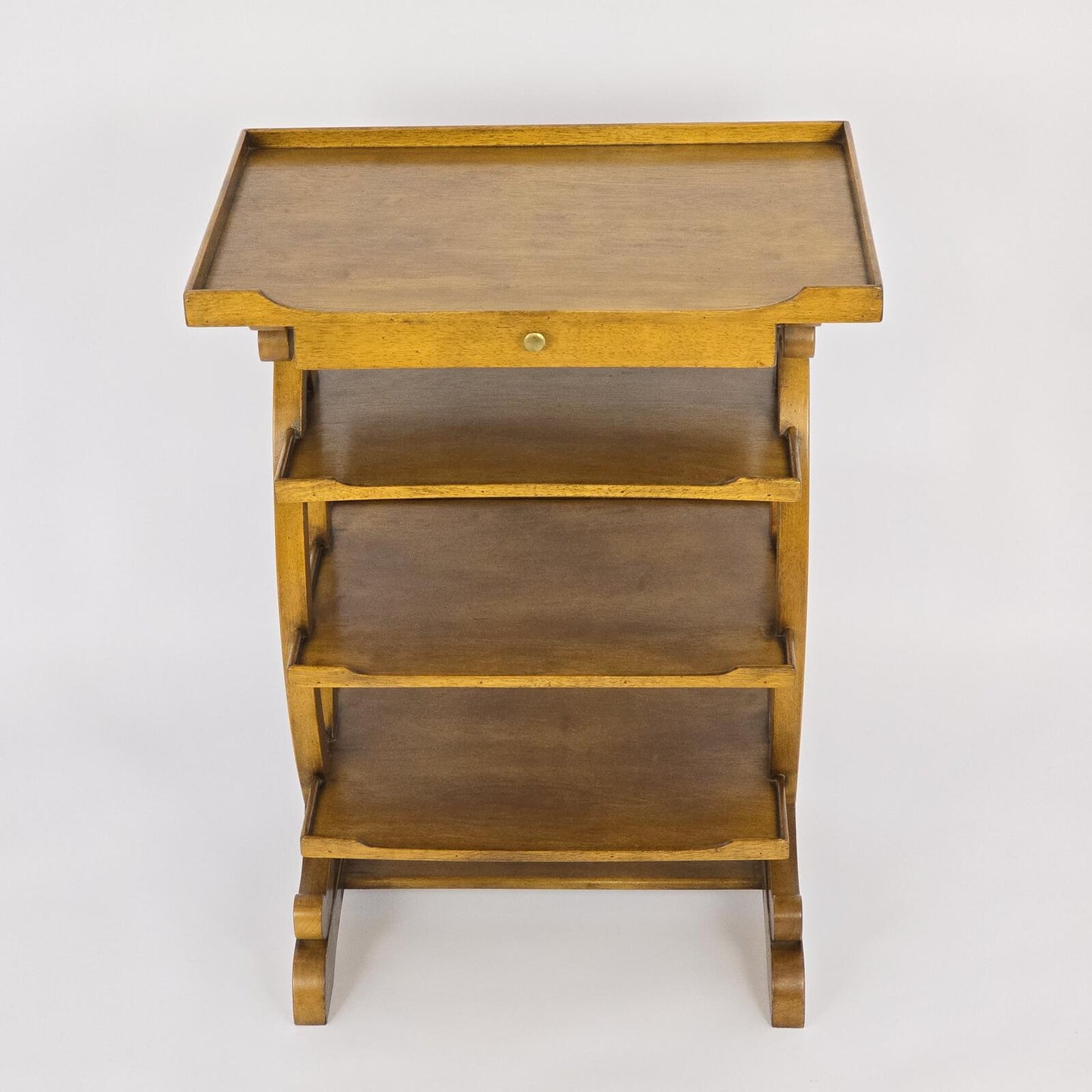 French Charles X Style Fruitwood Four-Tier Etagere